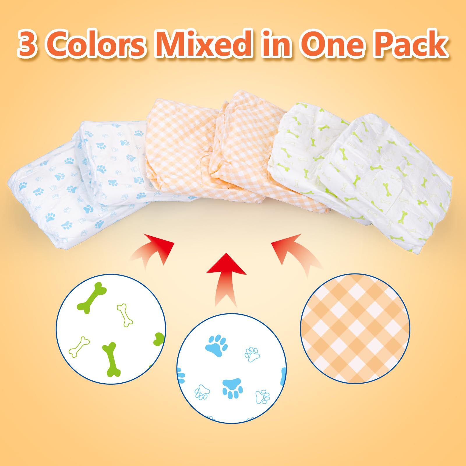 Pet Soft dog diapers large-waist-measure shows 9.8-18.8 inch fit for comfy coverage