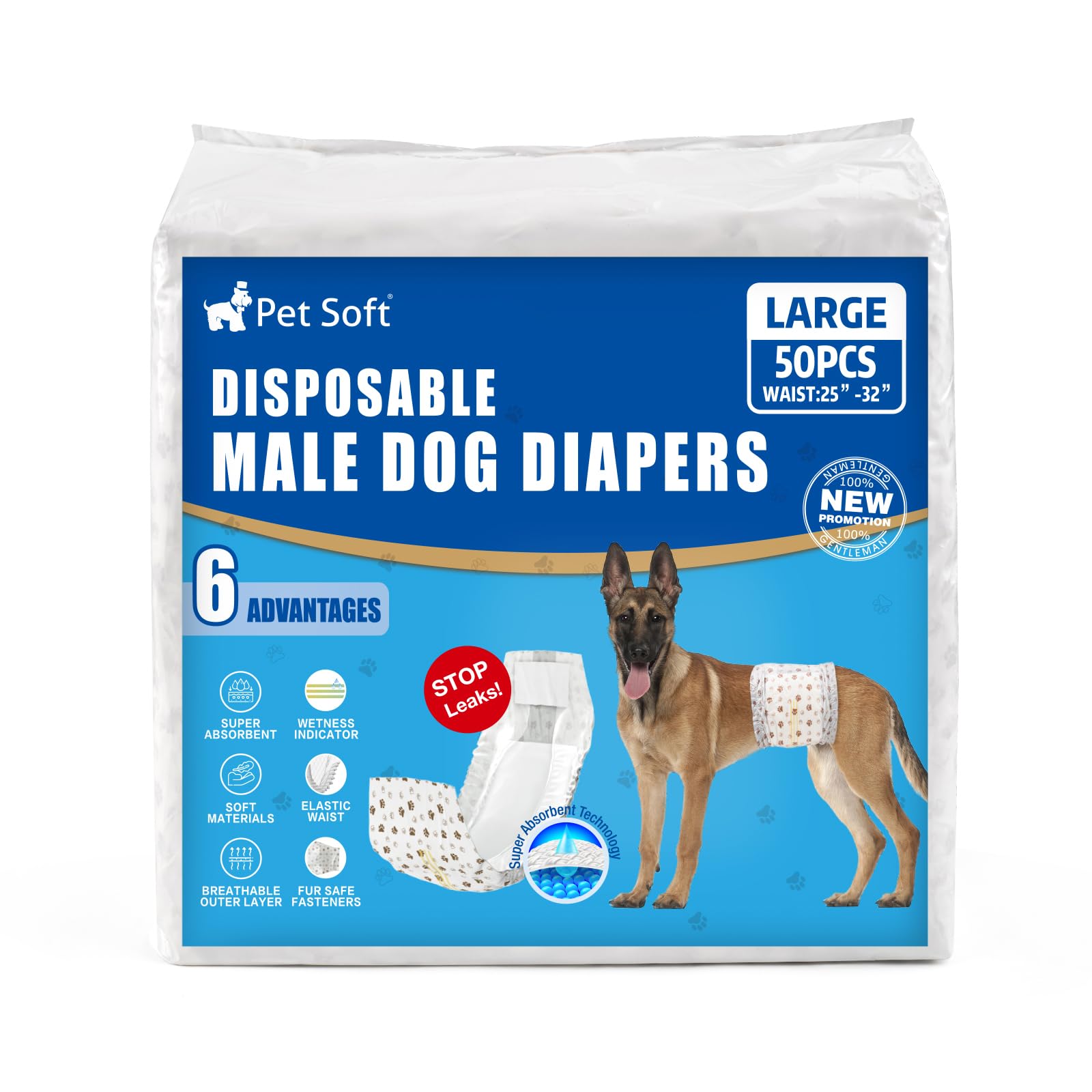 Pet Soft Dog Diapers Male travel-use scenario shows convenient protection outdoors.