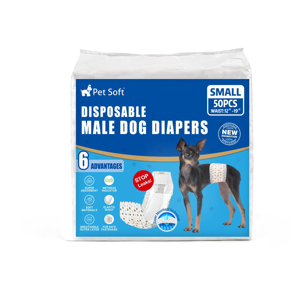 Pet Soft dog diapers small wrap wetness indicator color change for quick alerts