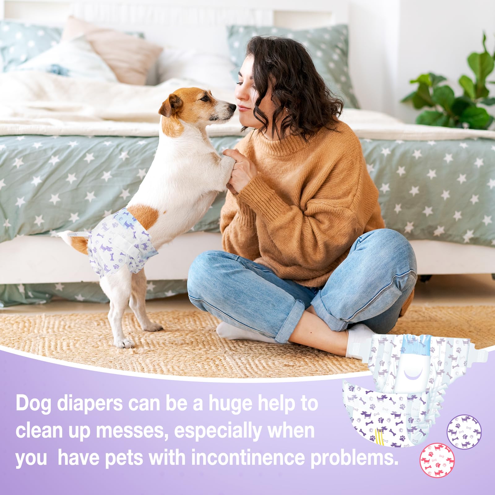 Pet Soft dog diapers ideal for travel with mess-free outings
