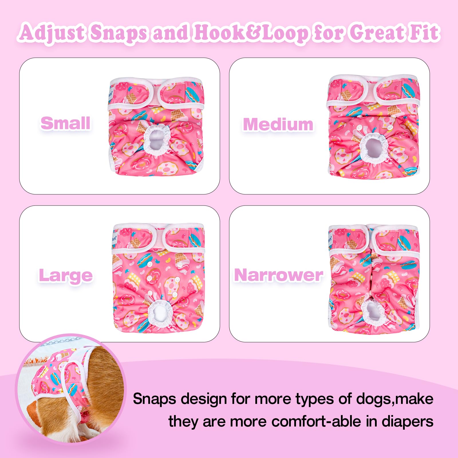 Pet Soft soft cozy material provides comfortable wear and breathability.