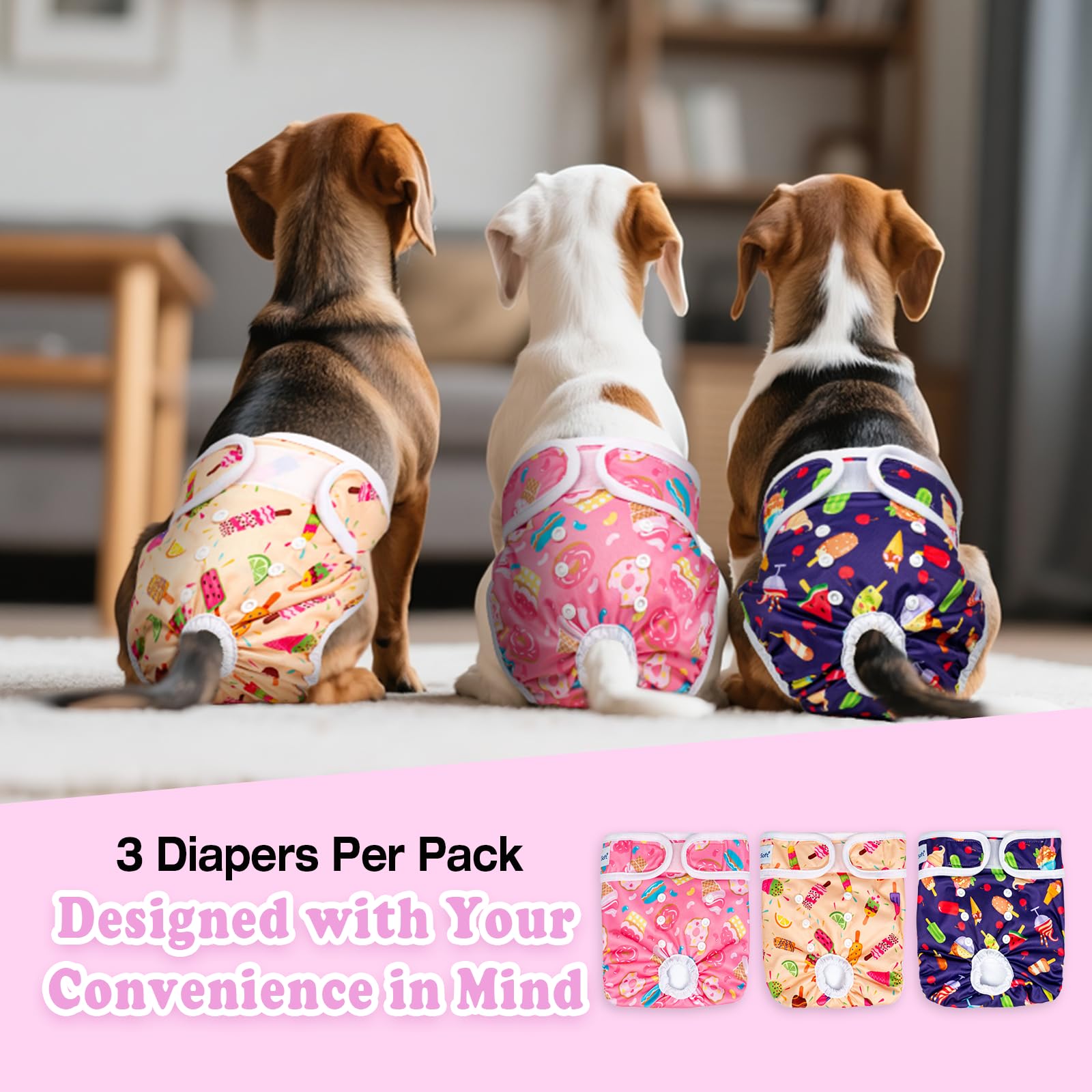 Pet Soft washable design makes care easy and reduces disposables.