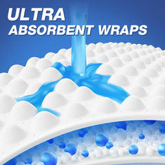 Pet Soft Ultra-Absorbent Core interior view, quick moisture absorption for comfort.