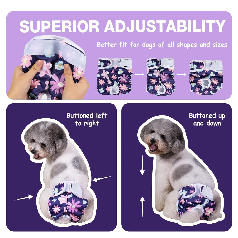 Pet Soft Washable Female Diapers reusable-durable-fabric conveys long-lasting use and repeated washing resilience.