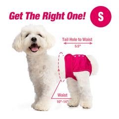 Pet Soft reusable durable fabric with wider magic tape keeps the diaper in place.