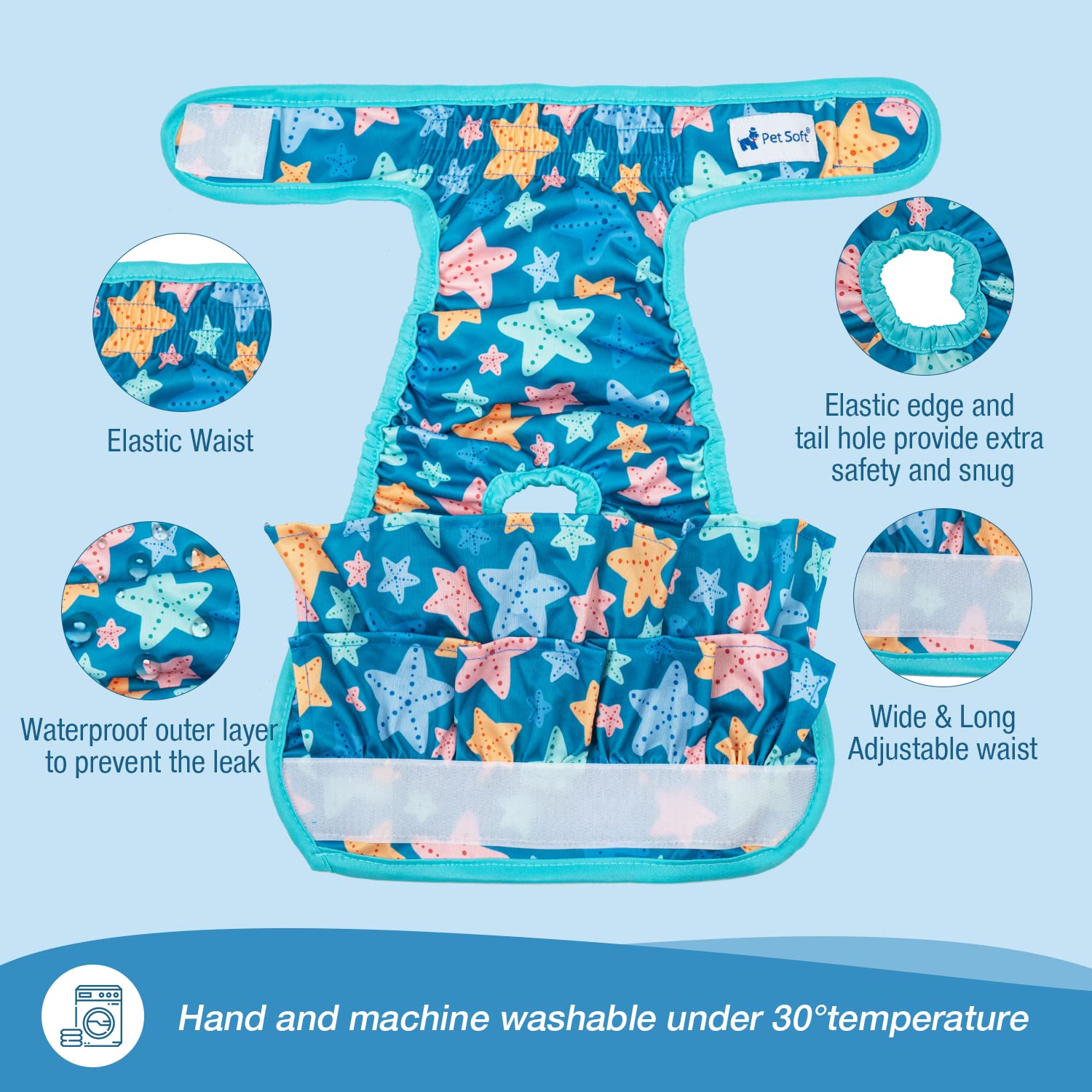 Pet Soft soft-sturdy fabric delivers everyday comfort during play.