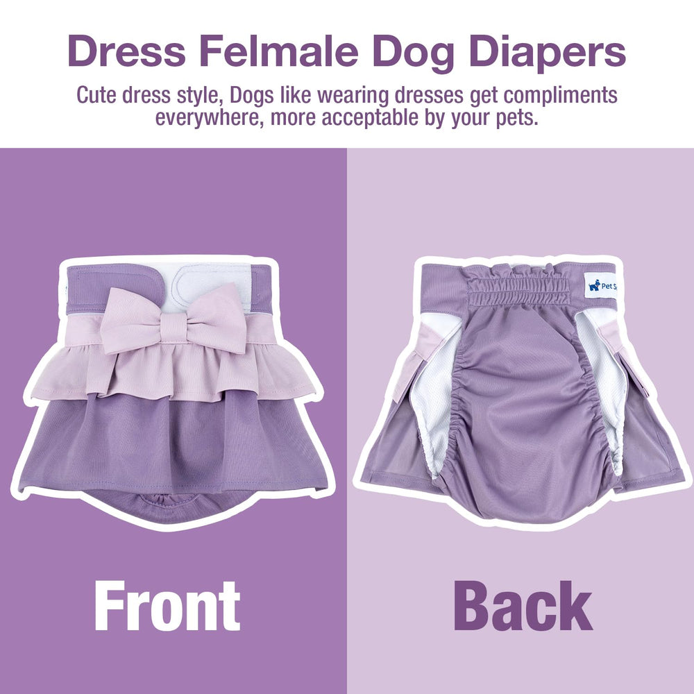Pet Soft soft-sturdy fabric diaper featuring a cozy mesh pad for comfort.