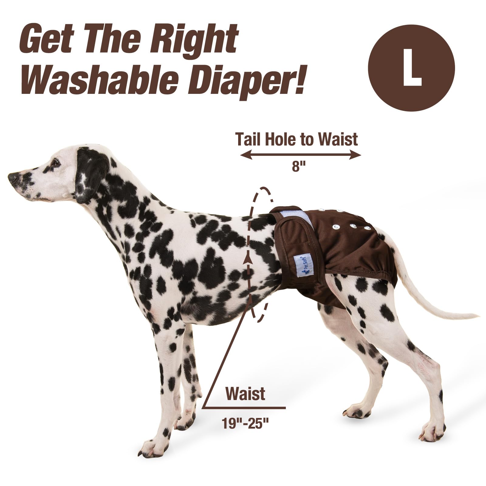 Pet Soft female diapers three patterns display variety