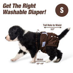 Pet Soft diapers show wide magic tape for freedom of movement and secure hold.