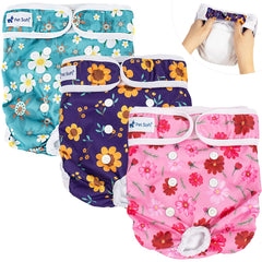 Pet Soft washable female diapers XS closeup highlighting leak protection