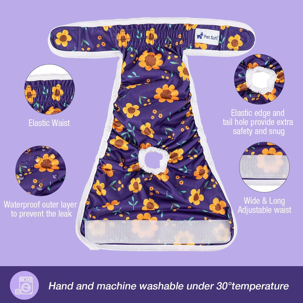 Pet Soft eco-friendly washable diapers promote economical reuse and environmental care