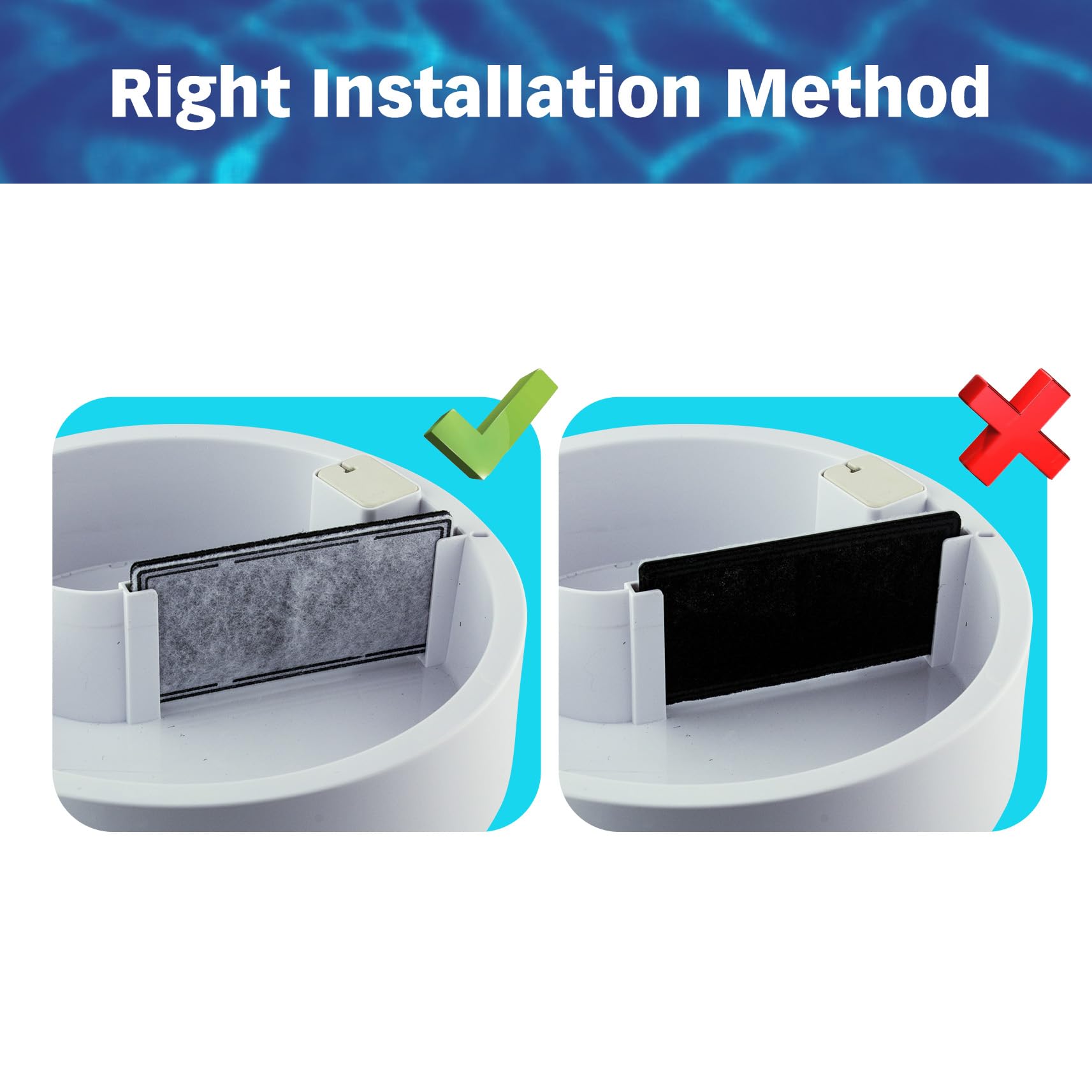 PET STANDARD soak and rinse prep ensuring carbon dust-free water before use