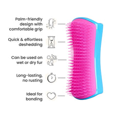 Pet Teezer cepillo multiuso para baño y cepillado en seco, todo en uno.