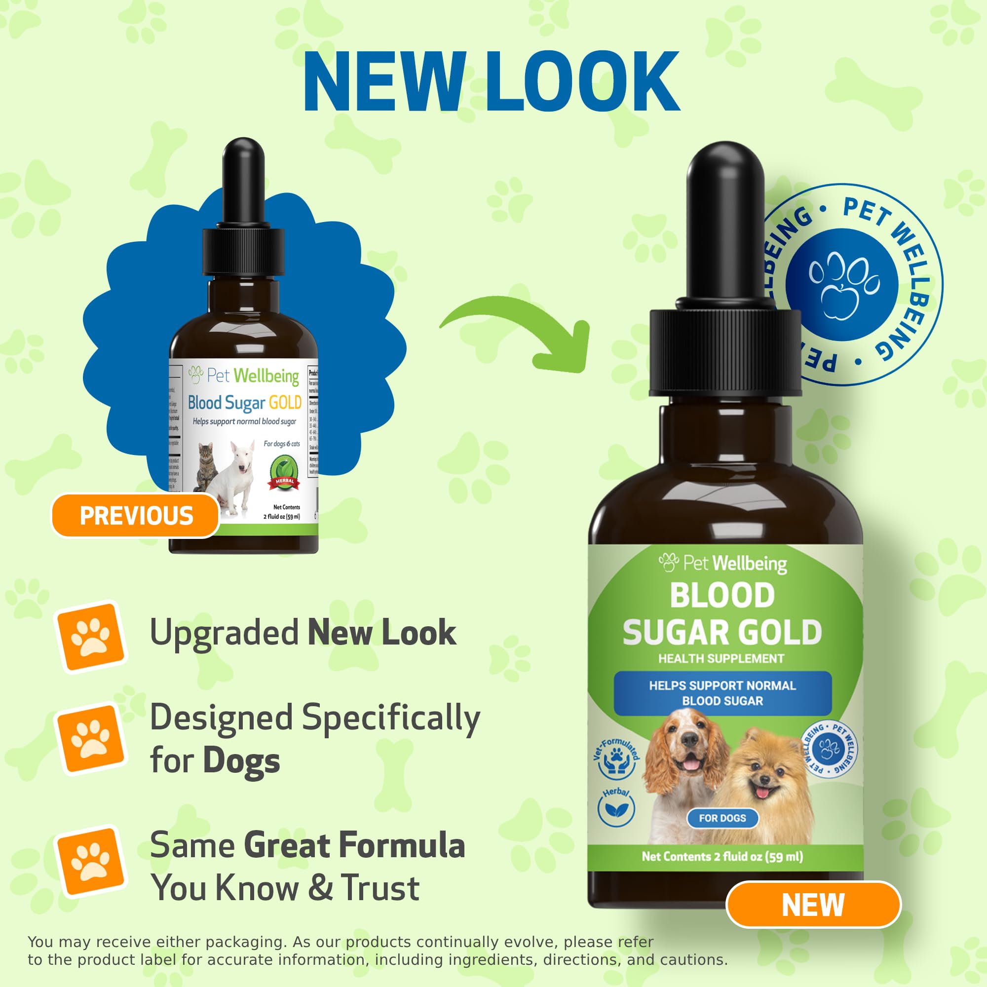 Pet Wellbeing Blood Sugar Gold Dogs dropper dosing for precise administration