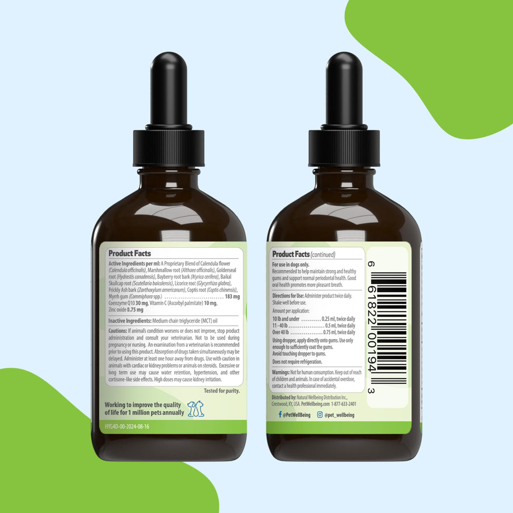 Pet Wellbeing easy-to-apply topical drops for dogs who resist brushing.