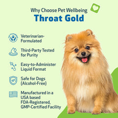 Pet Wellbeing Throat Gold slippery elm mullein closeup illustrating soothing throat mucilage
