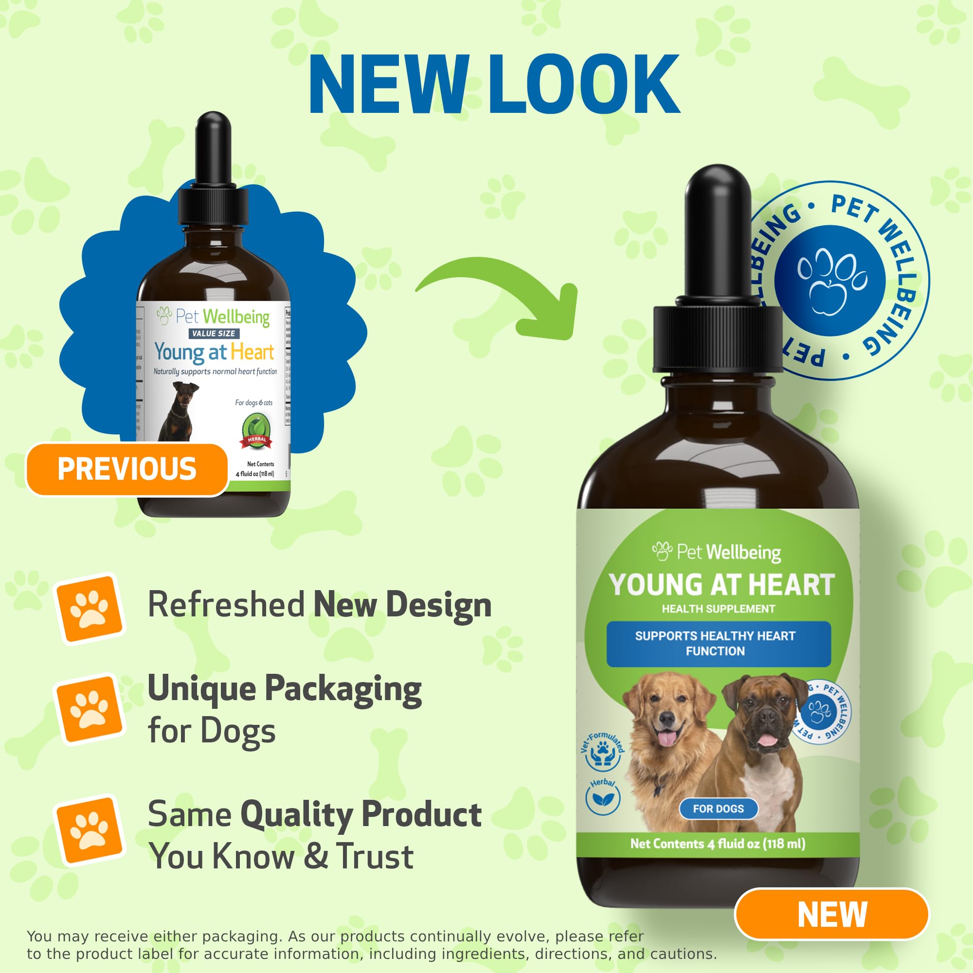 Pet Wellbeing Young at Heart for Dogs senior-dog-happiness reflects gentle vitality support