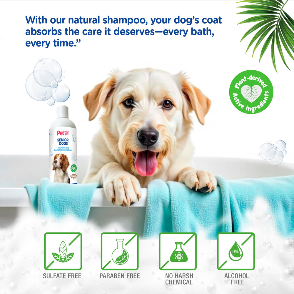 PET YOUR PET argan coconut oil moisture suggests deep conditioning for sensitive skin