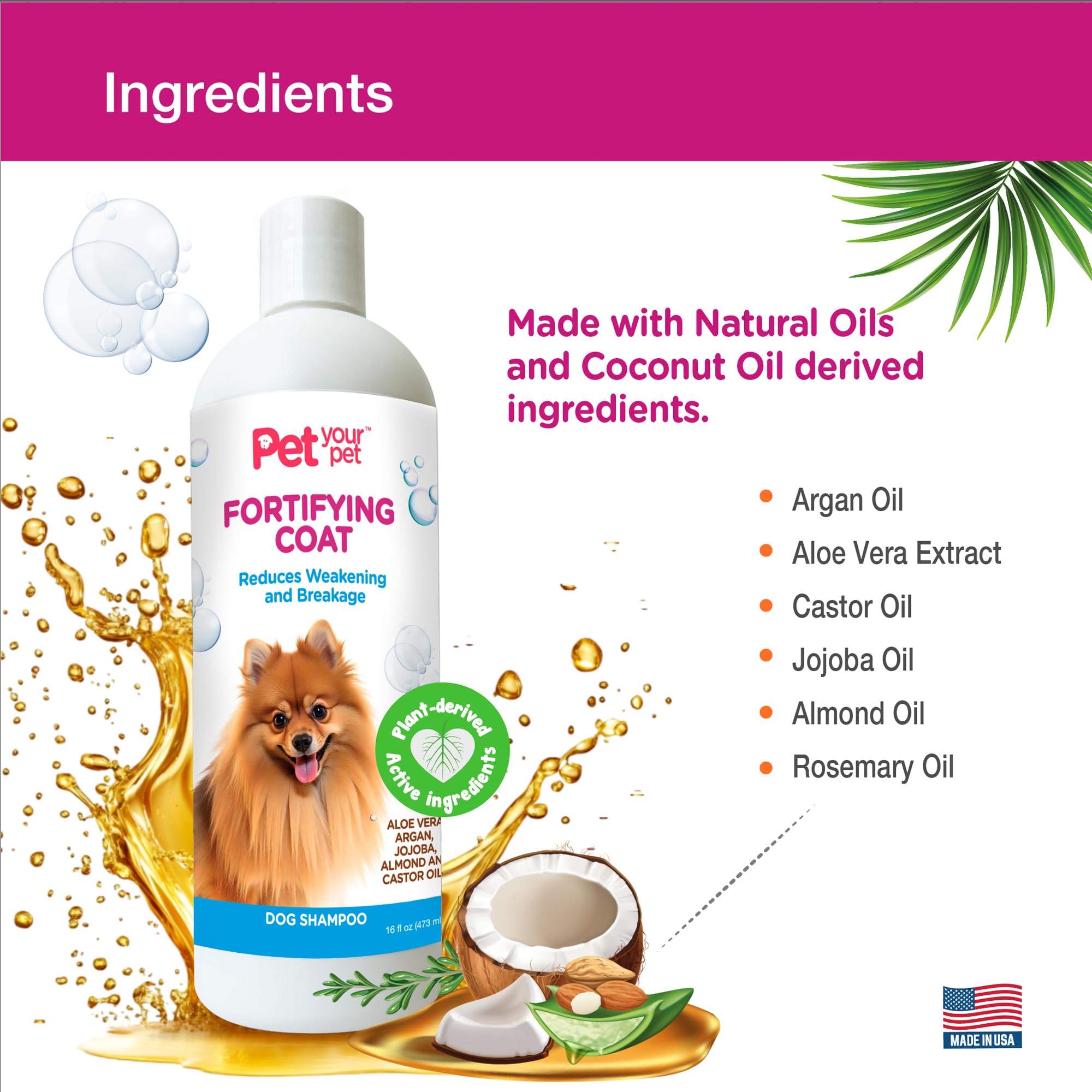 Pet Your Pet natural dog shampoo post-bath scene emphasizes soothing, comfortable skin.