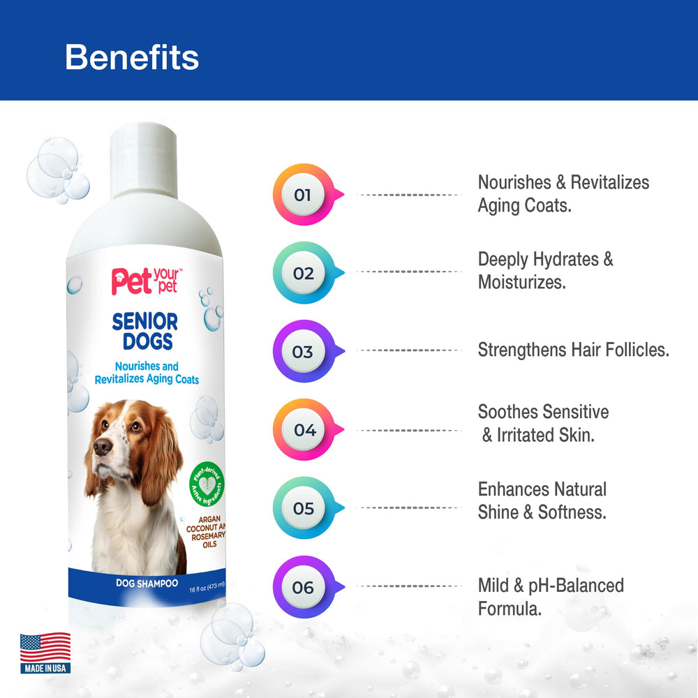 PET YOUR PET natural shampoo lather illustrating rich hydration for dry skin