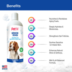 PET YOUR PET natural shampoo lather illustrating rich hydration for dry skin