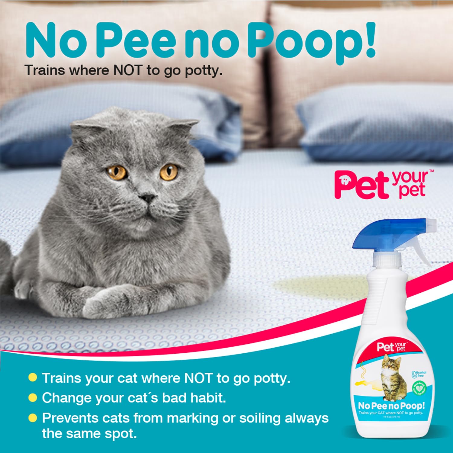 PET YOUR PET No Pee No Poop in outdoor garden use for respectful pet habits.