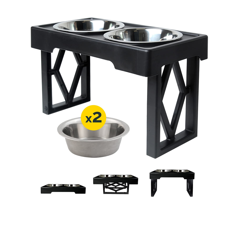 Pet Zone Designer Diner bundle pack with four rust-resistant bowls for all sizes.
