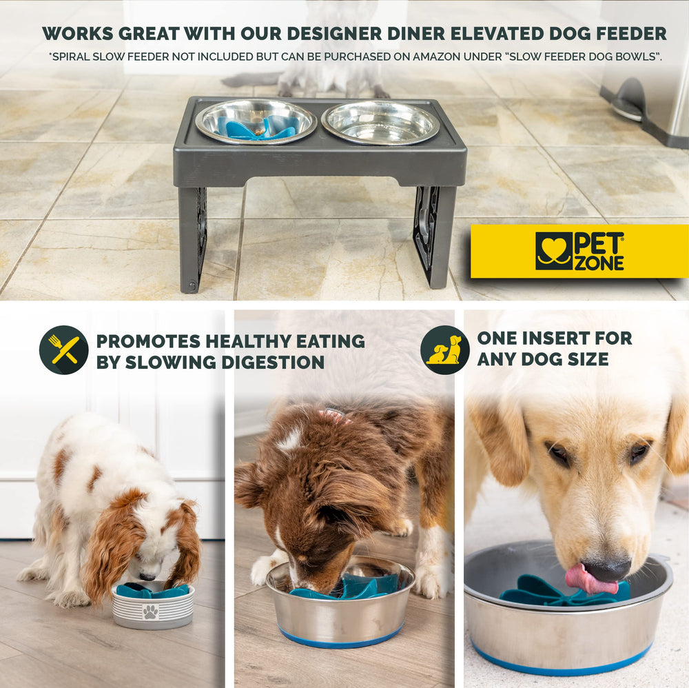 Pet Zone Designer Diner stand 2.75-inch: perfect for small dogs and travel.