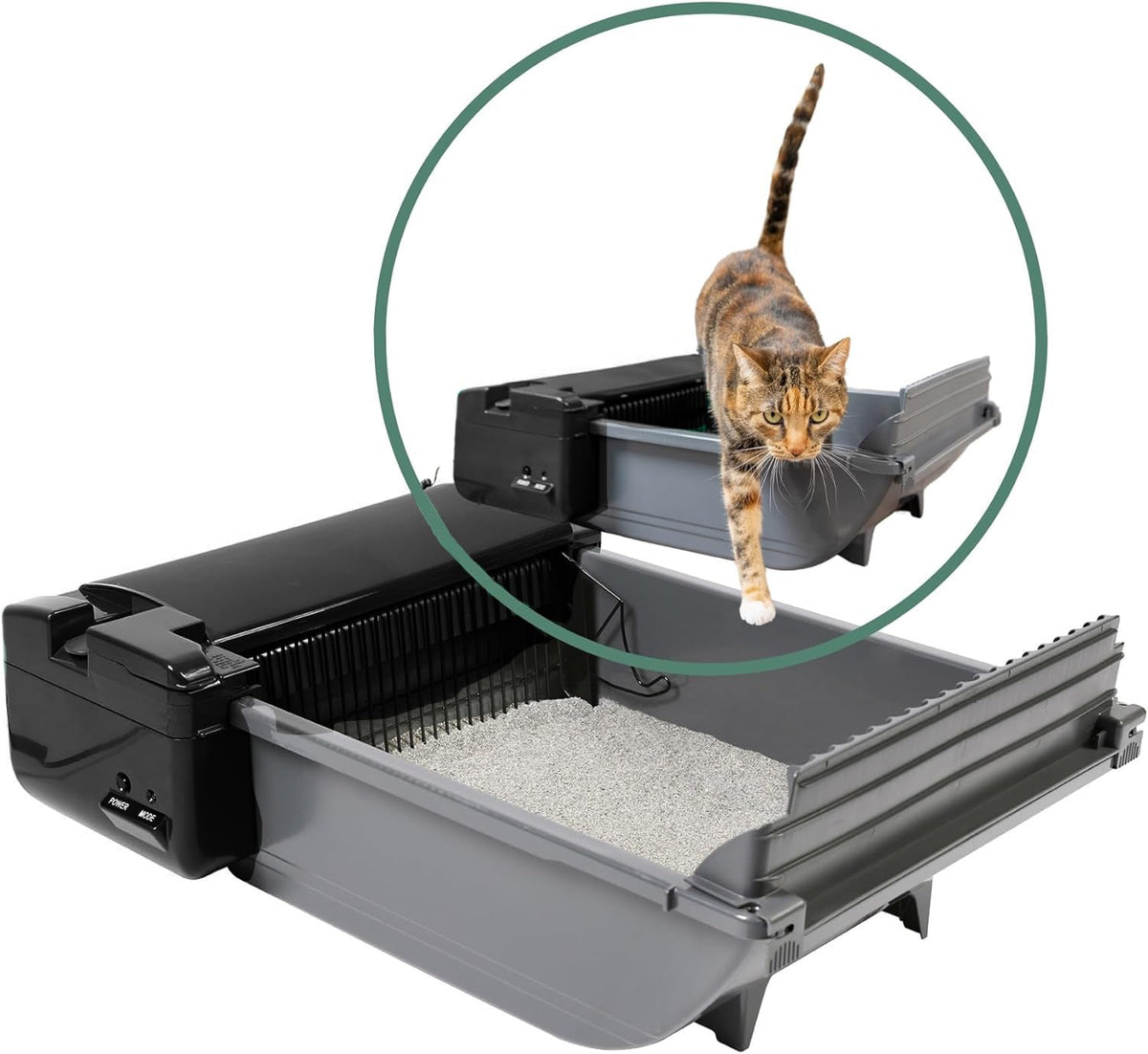 Pet Zone Smart Scoop front view showing sleek design for tidy, mess-free cleanup.