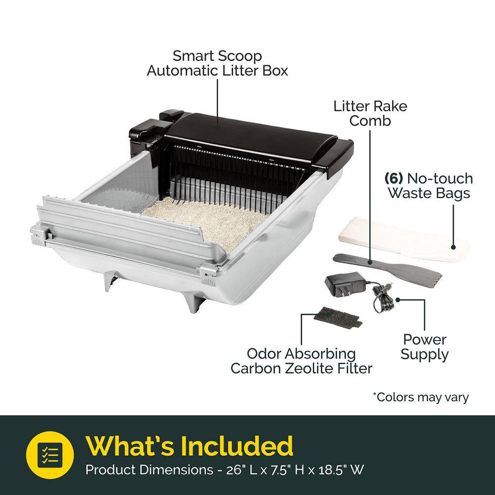 Pet Zone Smart Scoop litter box self-cleaning action showcases hands-free maintenance