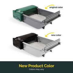 Pet Zone Smart Scoop motor close-up highlighting quiet operation.