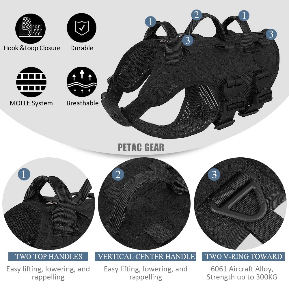 Petac Gear no-pull MOLLE compatibility with pouches and patches
