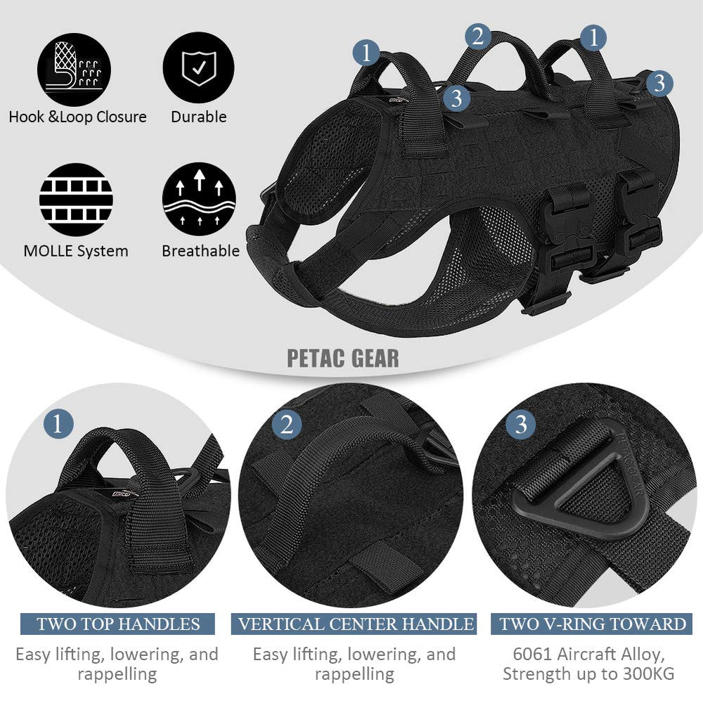 Petac Gear no-pull MOLLE compatibility with pouches and patches