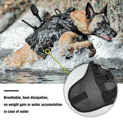 Petac Gear tactical no-pull harness side view illustrating comfortable fit