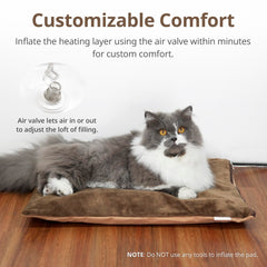 Petace inner pad air valve loft adjustment close up for comfort