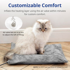 Petace outdoor heated bed base with water and abrasion resistance.