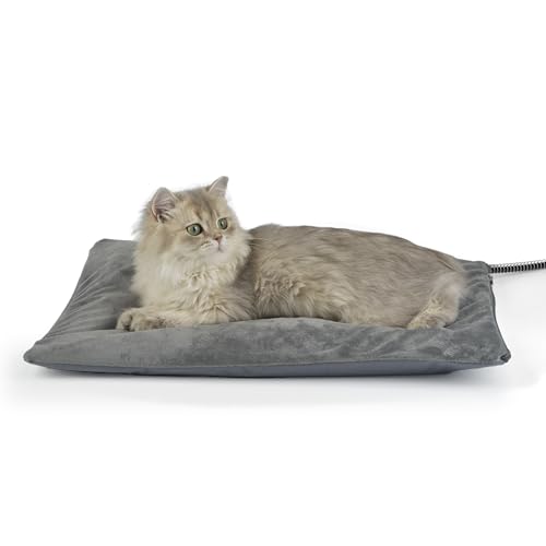 Petace Outdoor Heated Cat Bed wide shot highlighting outdoor warmth for cold-weather cats