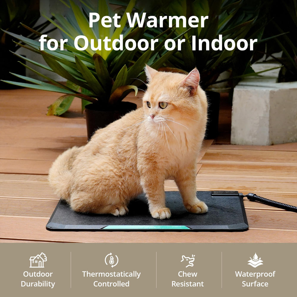 Petace Outdoor Heated Pad close-up of waterproof surface and durability