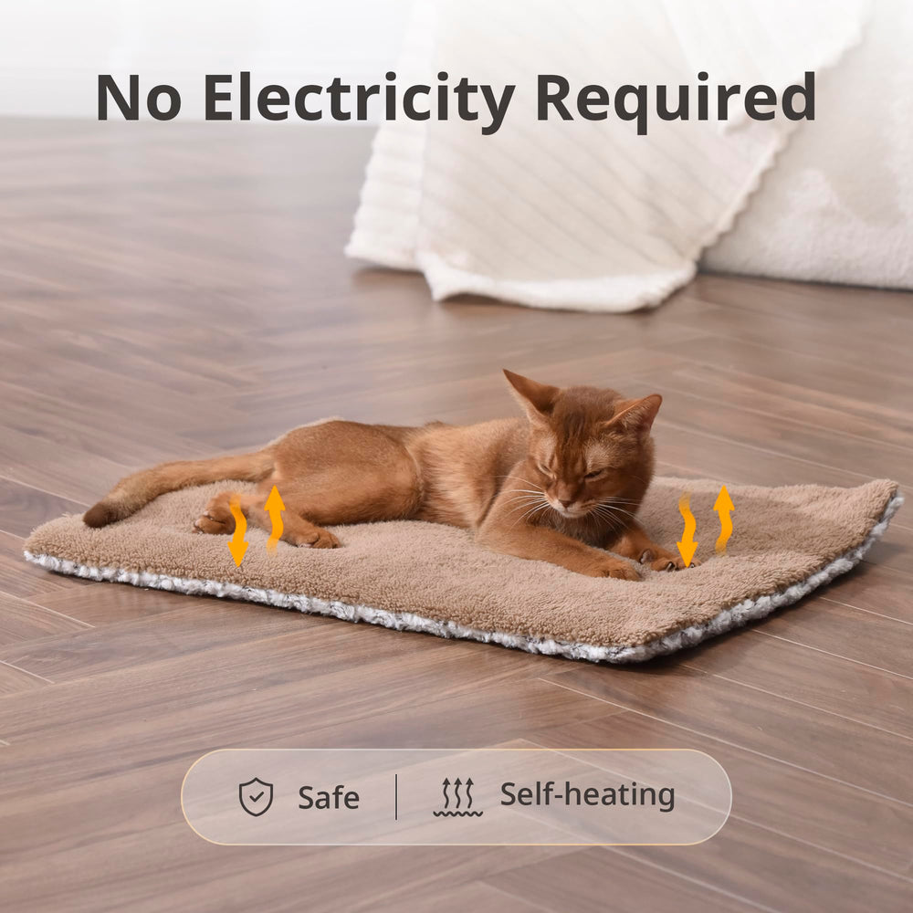 Petace Self Warming Bed close-up soft fabric texture for comfort