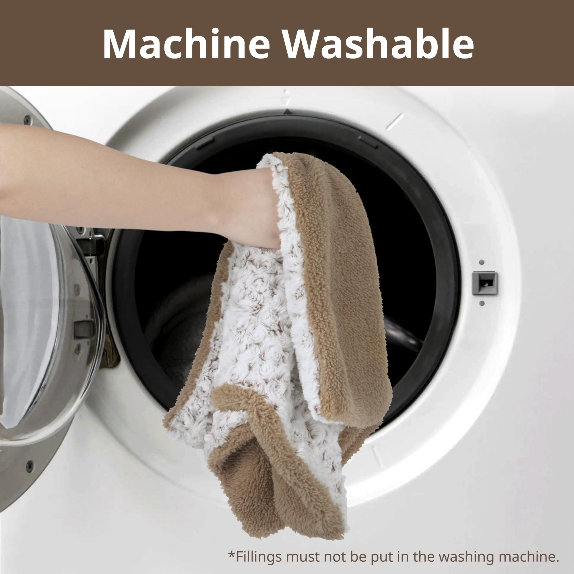 Petace Self Warming Bed removable cover facilitates easy washing