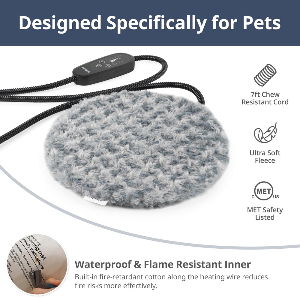 Petace small-animal round bed 11.8-inch ideal for rabbits and kittens.