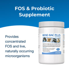 PetAg Bene-Bac Plus with scoop for precise probiotic dosing.