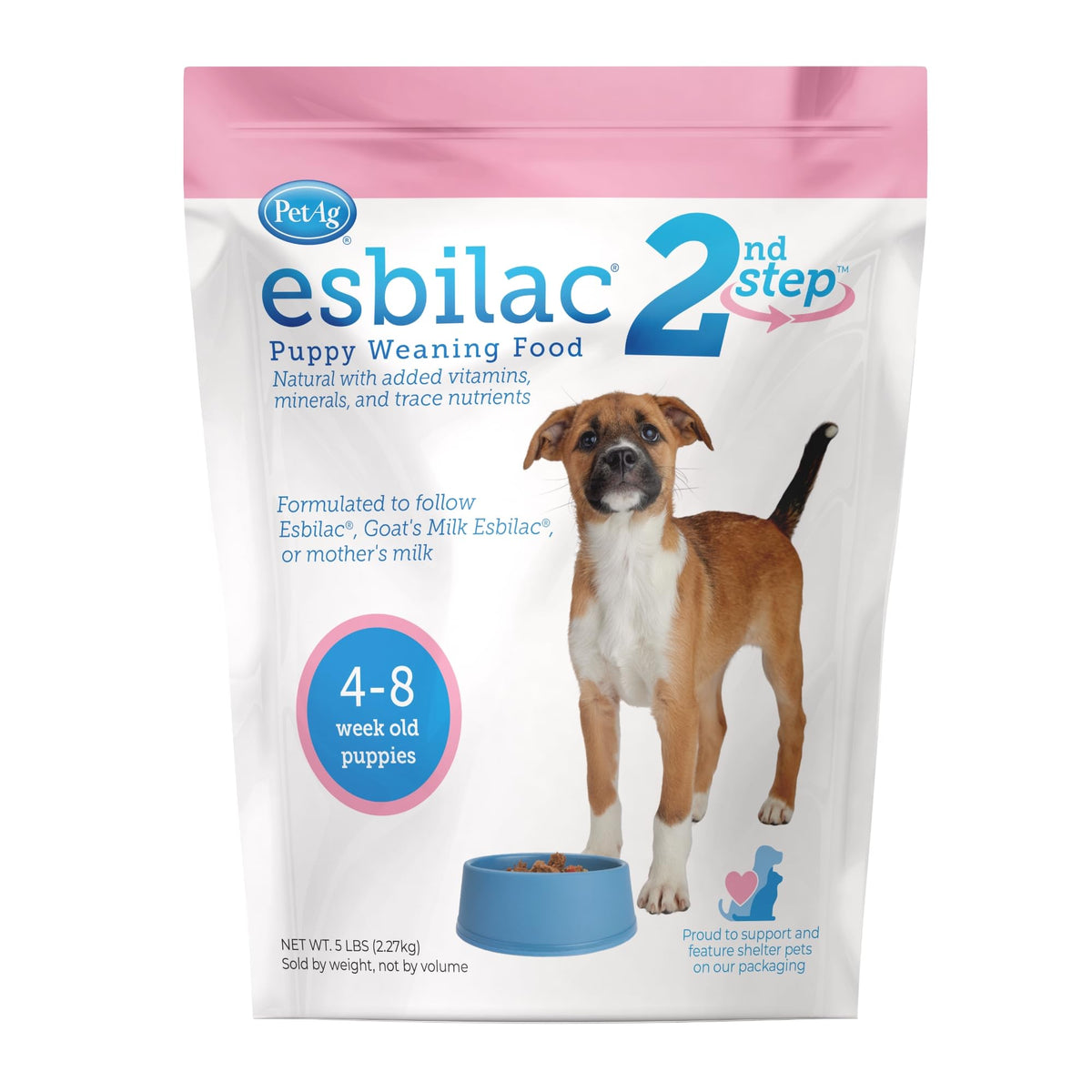 PetAg Esbilac 2nd Step puppy weaning bowl-lap for gentle transition