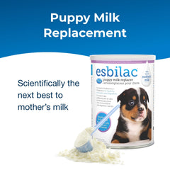 PetAg Esbilac prebiotics-probiotics supports digestion and gut comfort.