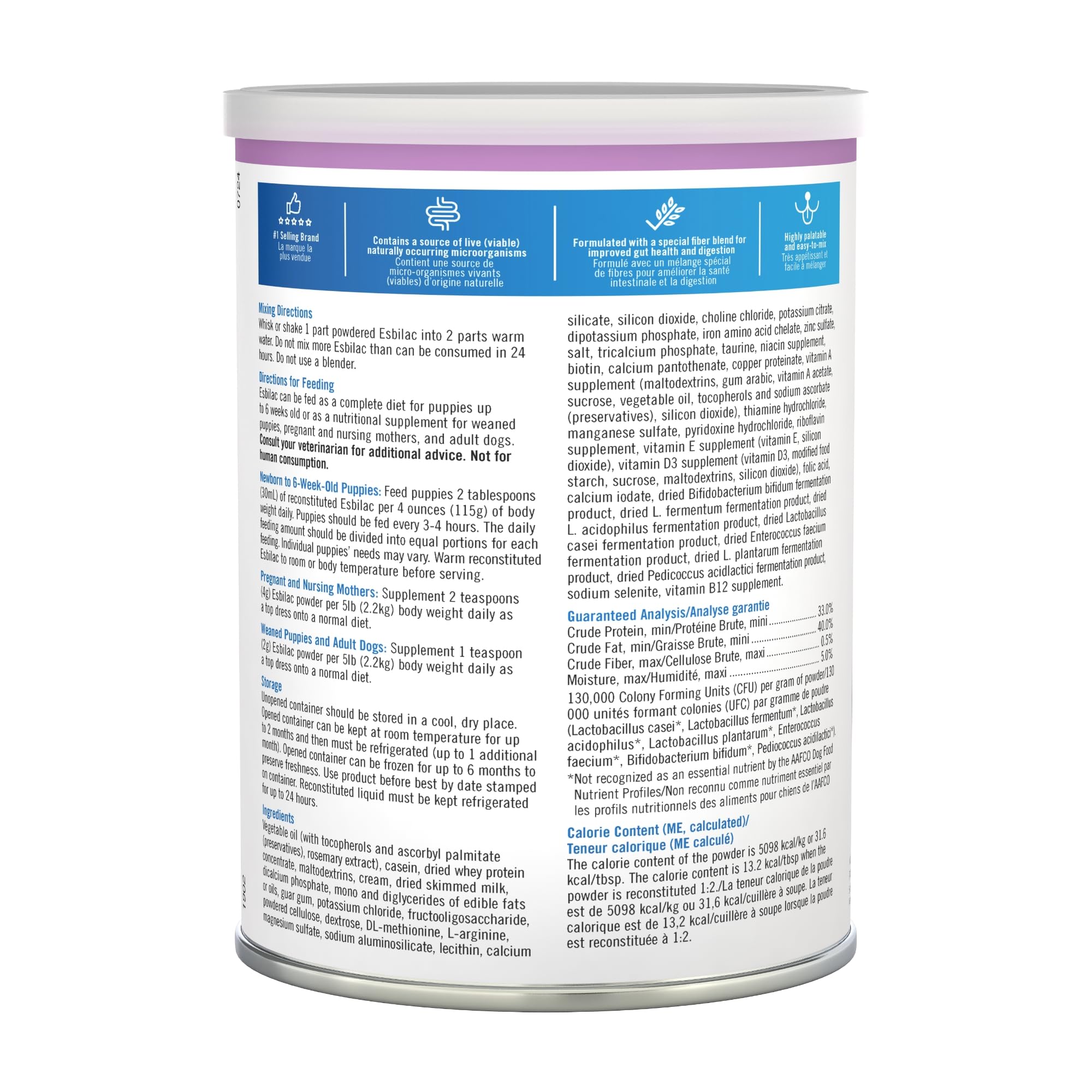 Measuring scoop and powder container for easy prep.