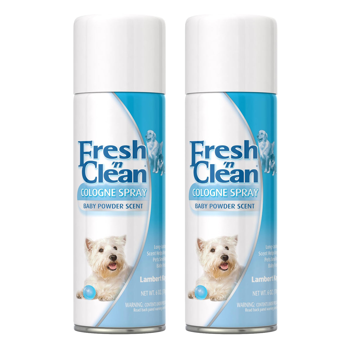 PetAg Fresh ’n Clean Cologne Spray front view for odor control and fresh dogs.