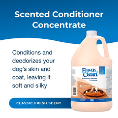 PetAg Fresh ’n Clean conditioner being poured for easy combing and detangling.