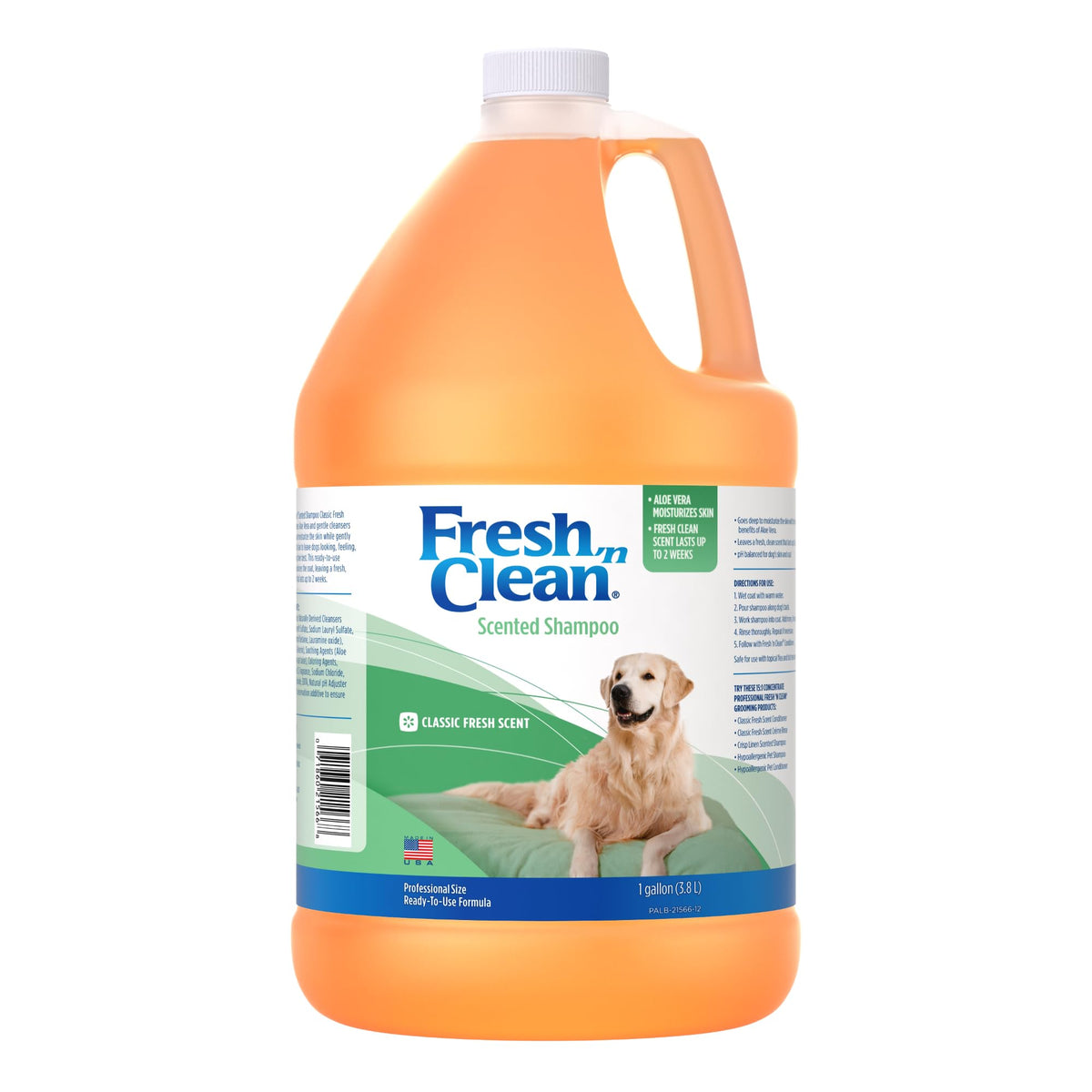 PetAg Fresh ’n Clean Shampoo bottle pour for quick, effective cleansing.