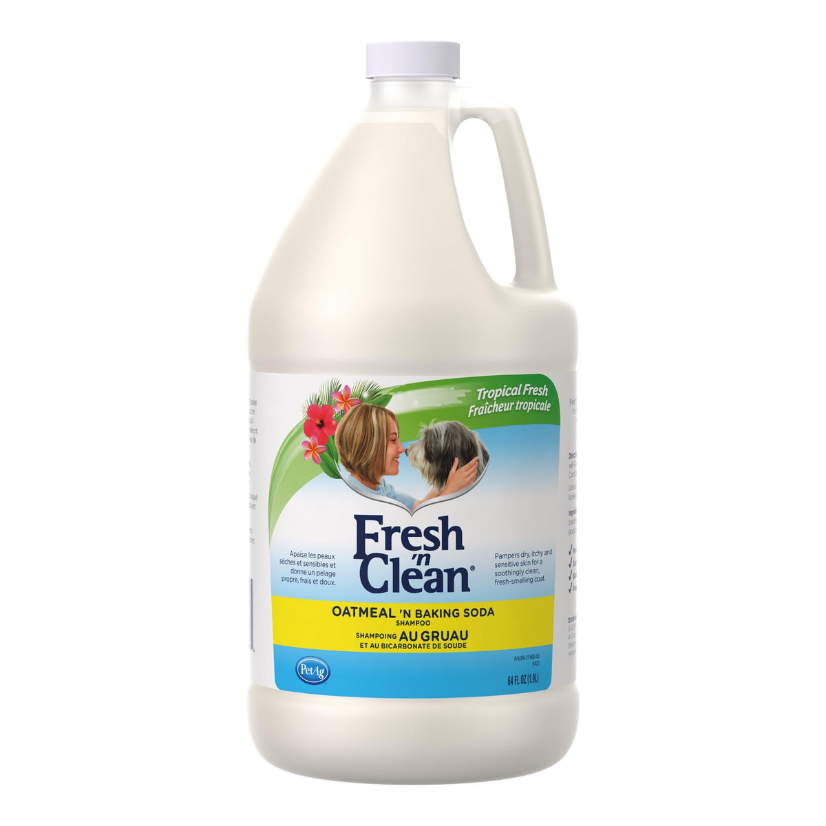 PetAg Fresh ’n Clean Tropical Scent bottle shows long-lasting fragrance for odor control.