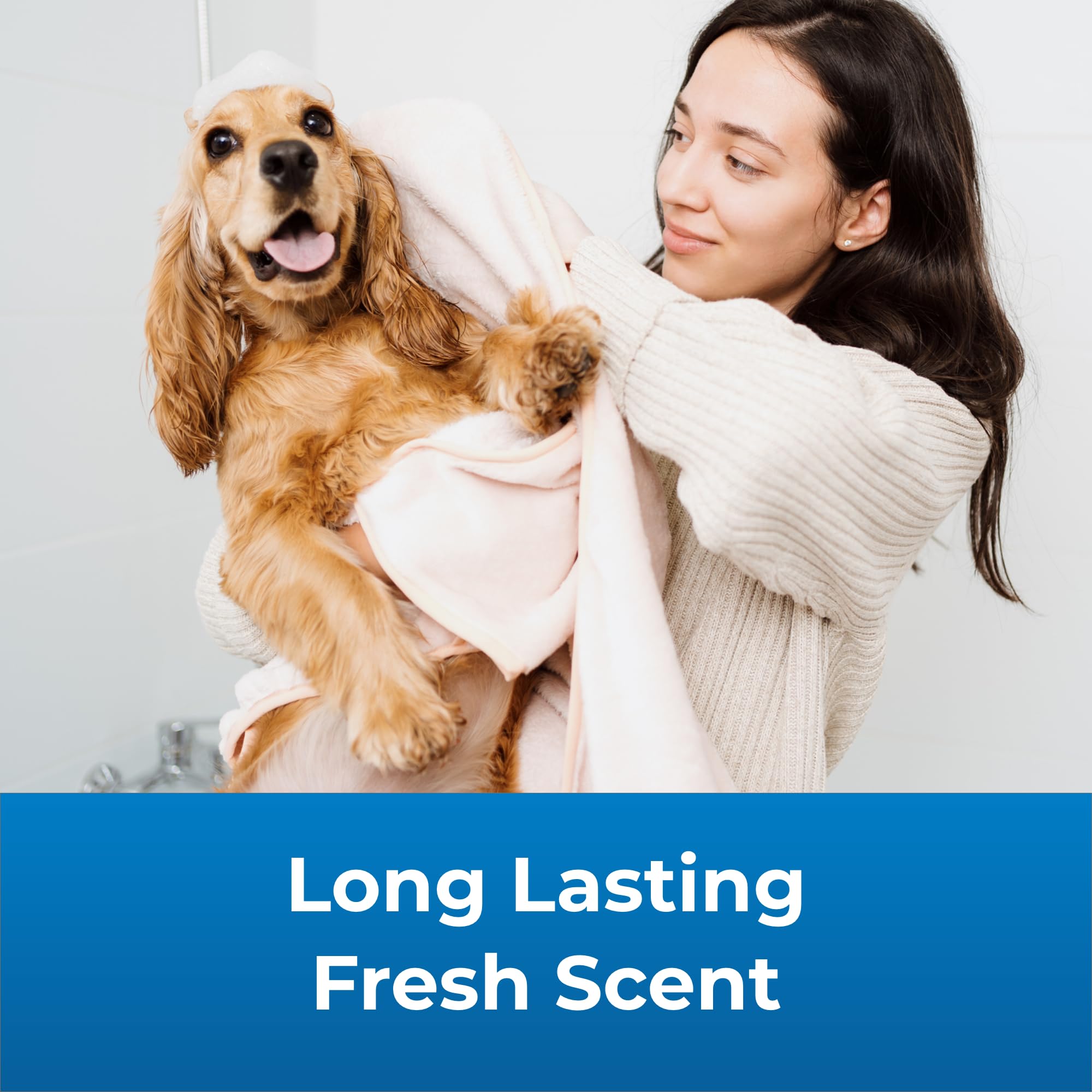 PetAg Fresh ’n Clean wet dog coat prepared for moisture and shine.